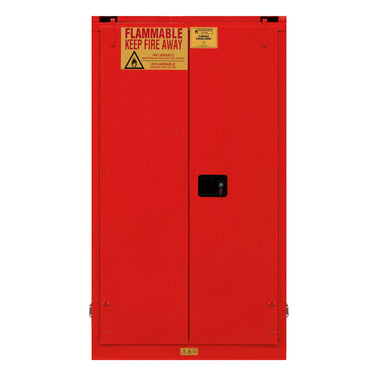 Flammable Self Closing Storage Cabinet 60 Gallon Capacity Red